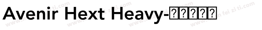 Avenir Hext Heavy字体转换